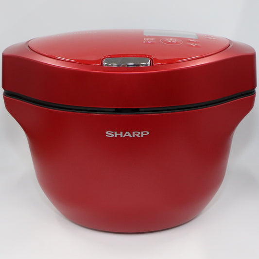 [中古(C)]シャープ ヘルシオ ホットクック KN-HW24G 2〜6人用 2.4L容量 レッドkn-hw24g-r　[可]