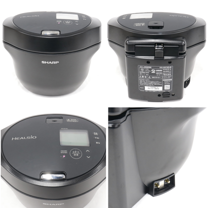 [ジャンク] シャープ ヘルシオ ホットクック KN-HW16G 2〜4人用 1.6L容量 kn-hw16g-b ブラック[難あり(D)]