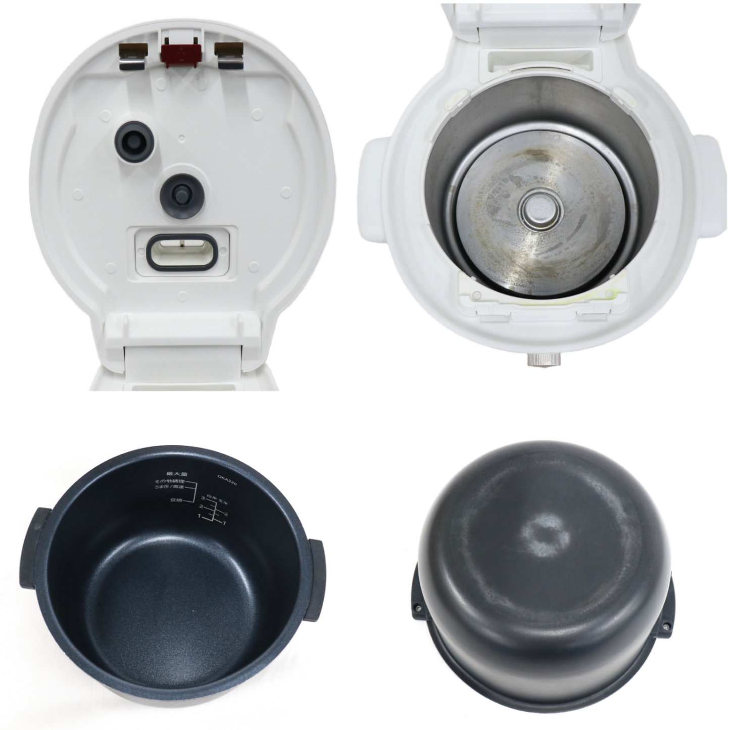 タイガー TIGER COOKPOT(クックポット) COK-B220 電気圧力鍋 cok-b220-w  マットホワイト 整備済みアウトレット品 [中古(C)]
