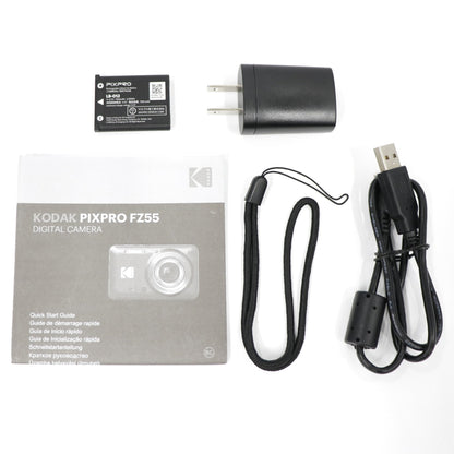 コダック PIXPRO FRIENDLY ZOOM FZ55 コンパクトデジタルカメラ pixpro-fz55-bk  ブラック 整備済みアウトレット品 [良い(B)]
