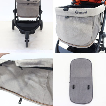 [中古(C)]コンビ ペット用カート ルルテイル キラウエアレッド×グレージュcombi-lulutail2024-rto-rd　[可]