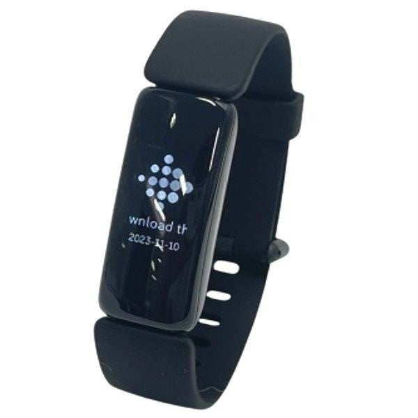 [中古(C)]Fitbit Inspire2 フィットネストラッカー Black ブラック L/Sサイズ　fb418bkbk-frcjk[可]
