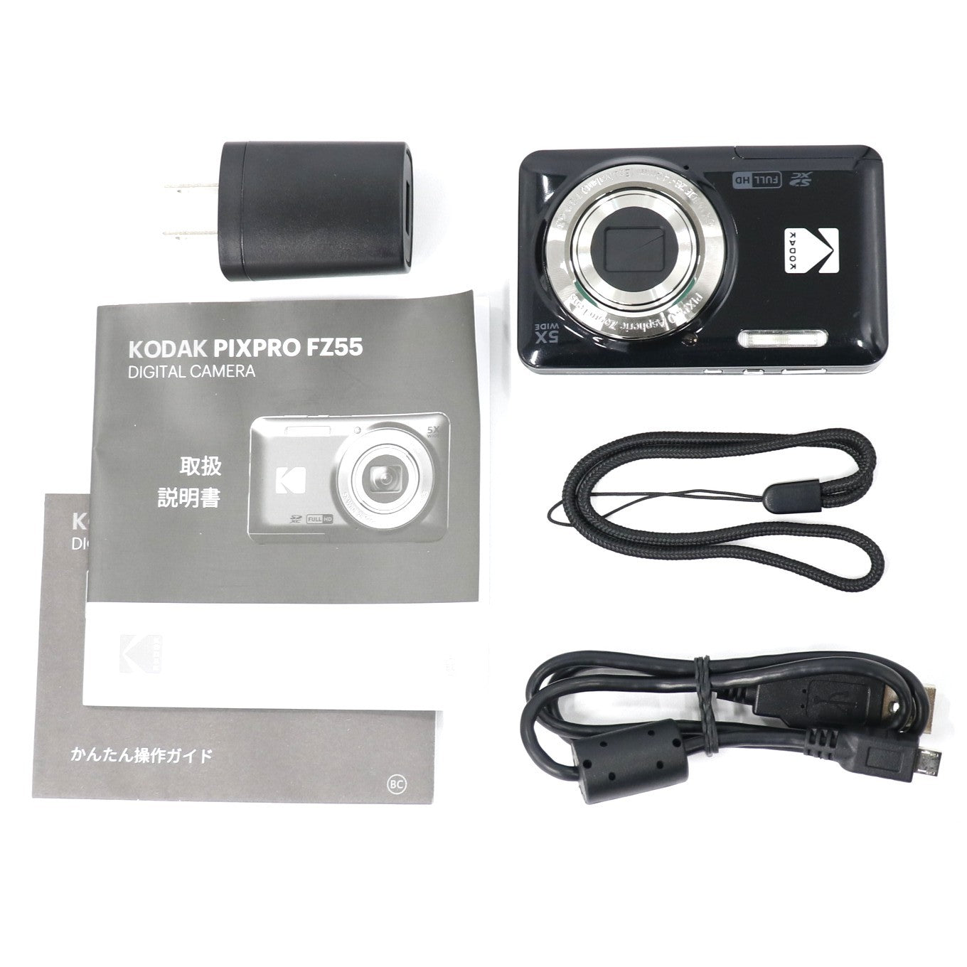 コダック PIXPRO FRIENDLY ZOOM FZ55 コンパクトデジタルカメラ pixpro-fz55-bk  ブラック 整備済みアウトレット品 [中古(C)]