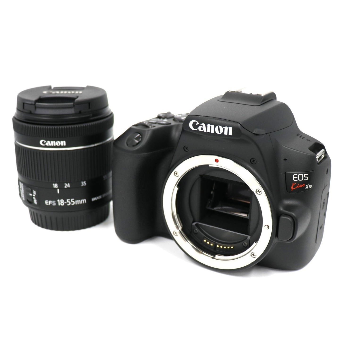 Canon EOS Kiss X10 EF-S18-55 IS STM レンズキット ブラック eos-kiss-x10   整備済みアウトレット品 [中古(A)]
