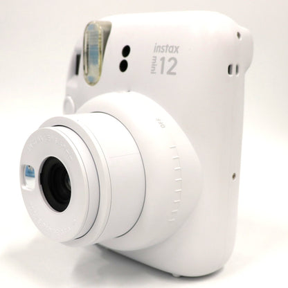富士フイルム instax mini 12 インスタントカメラ チェキ instax-mini12-wh  クレイホワイト ジャンク品 [難あり(D)]