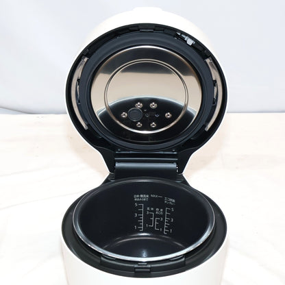 [5合]パナソニック 圧力IHジャー炊飯器 SR-CR10B　sr-cr10b-w  ホワイト 整備済みアウトレット品 [良い(B)]