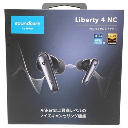 [中古(A)] Anker Soundcore Liberty 4 NC フルワイヤレスイヤホン a3947n11 ブラック[非常に良い]