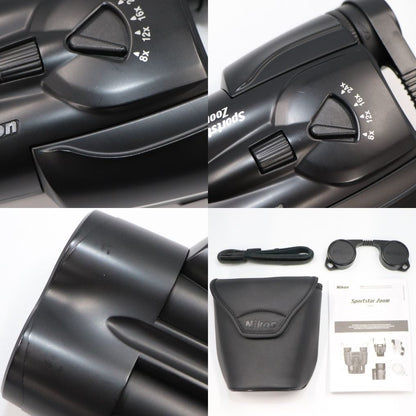 [倍率8~24倍] ニコン Sportstar Zoom 8-24x25 双眼鏡 ブラック　sportstar-zoom-bk   整備済みアウトレット品 [良い(B)]