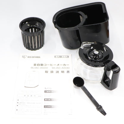 アイリスオーヤマ 全自動コーヒーメーカー WLIAC-A600  bliac-a600-bブラック 整備済みアウトレット品 [良い(B)]