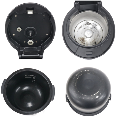[中古(C)] シャープ ヘルシオ ホットクック 電気調理鍋 無水鍋 1.0L 1~2人用 ブラック KN-HW10G-B kn-hw10g-b ブラックkn-hw10g-b　[可]