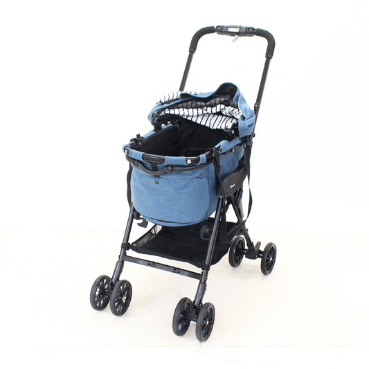 [中古(B)] コンビ ペット用カート ミリミリEG ロング D デニムブルー  [良い]