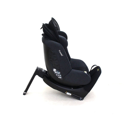 コンビ クルムーヴ R129 エッグショック CA チャイルドシート (ISOFIX固定 / R129適合) 4972990186018  ブラック 整備済みアウトレット品 [中古(C)]