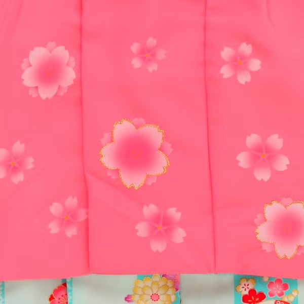 七五三/節句 被布セット 3歳女の子 短冊模様 彩り手鞠　100cm　f-008433000a-id-f-00843  ライトブルー 整備済みアウトレット品 [良い(B)]