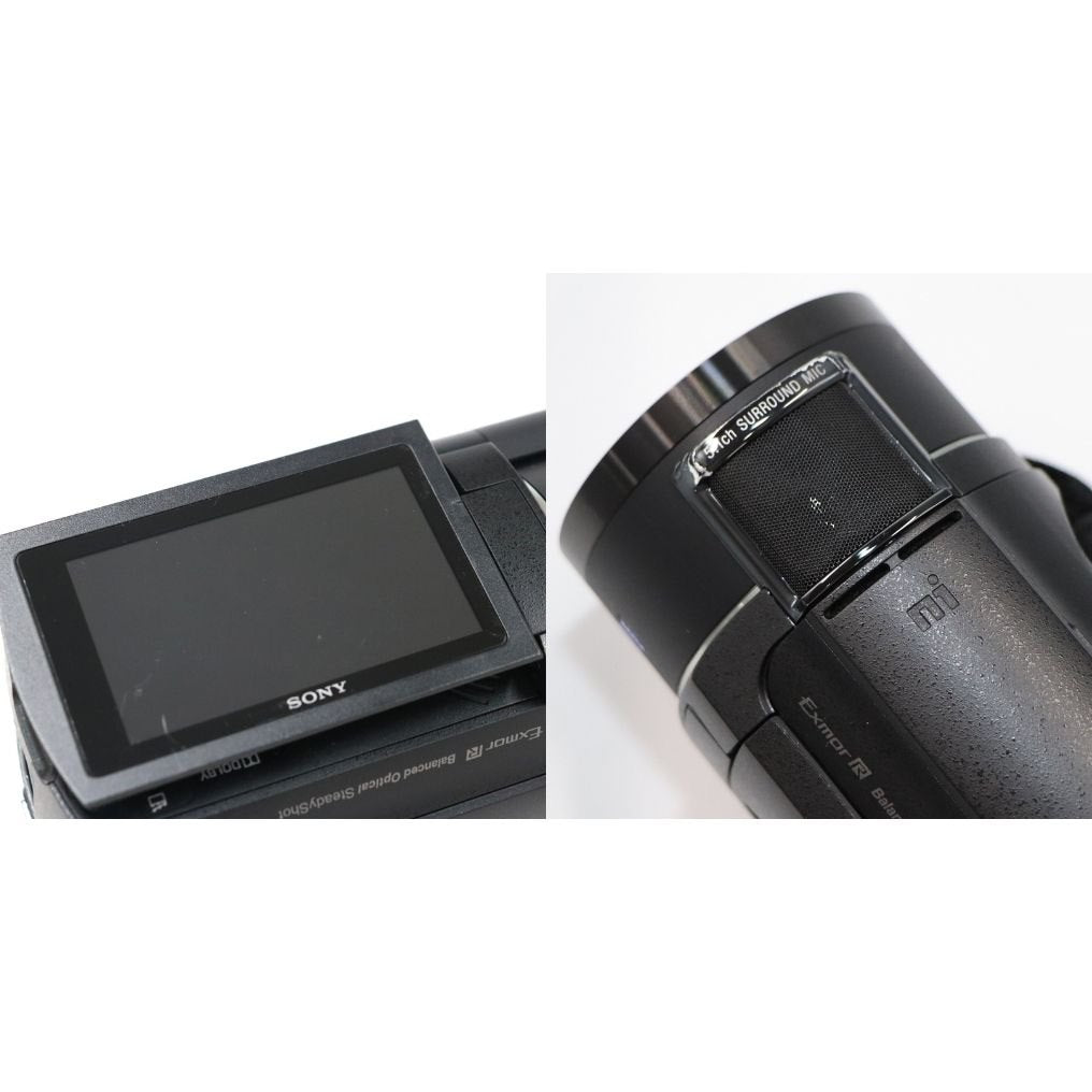 Sony デジタル4Kビデオカメラ FDR-AX45A バッテリー付属 fdr-ax45a-b  ブラック 整備済みアウトレット品 [良い(B)]