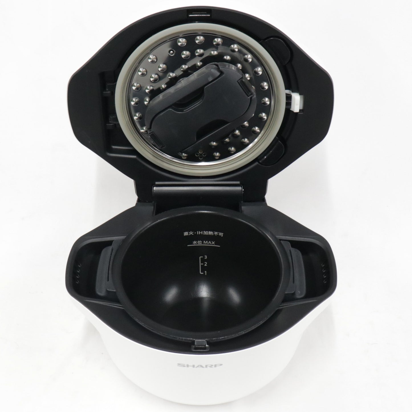 [中古(C)] シャープ ヘルシオ ホットクック KN-HW16G-W 2〜4人用 1.6L容量 kn-hw16g-w ホワイトkn-hw16g-w　[可]