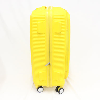 [5-8泊向けサイズ]AMERICAN TOURISTER CURIO スピナー68 エキスパンダブル 75L/拡張時91L ハードスーツケース americantourister-curio68-yl  イエロー 整備済みアウトレット品 [中古(C)]