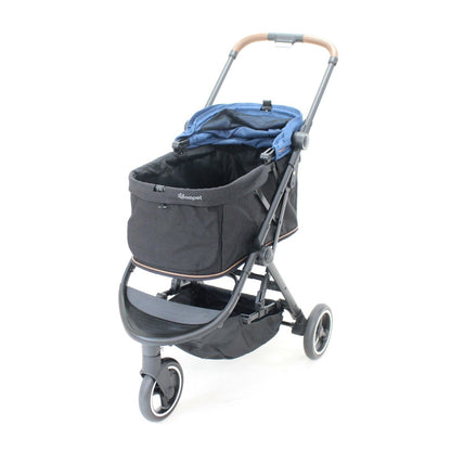 コンビ ペット用カート ルルテイル combi-lulutail2024-rto-nb  ディープオーシャン×ブラック 整備済みアウトレット品 [良い(B)]