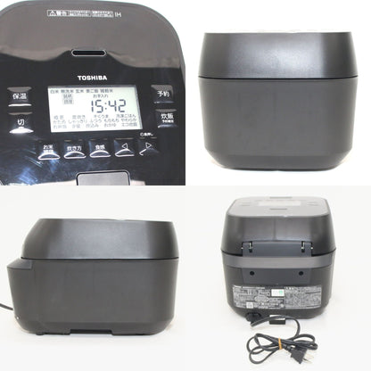 [中古(B)] [5.5合炊き] 東芝 炎匠炊き RC-10HGW 真空圧力IH 炊飯器　rc-10hgw-gb グランブラック [良い]