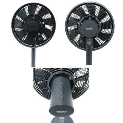 バルミューダ The GreenFan EGF-1700-DK DCモーター搭載 扇風機[ダークグレー×ブラック]　 egf-1700-dk  ダークグレー×ブラック 整備済みアウトレット品 [良い(B)]