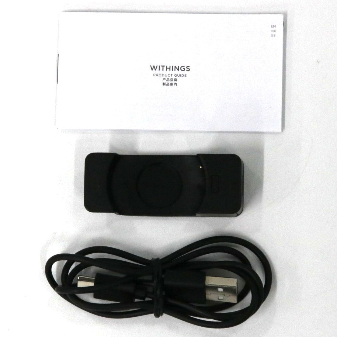 [中古(A)] Withings ScanWatch Light スマートウォッチ hwa11-model-w パールホワイト[非常に良い]