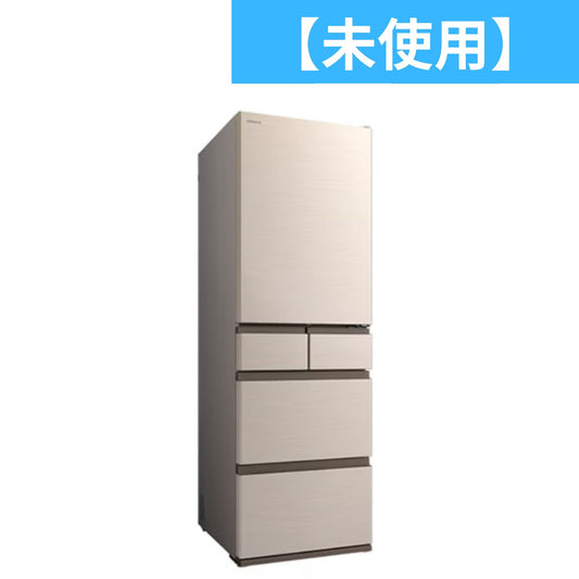 【特殊配送】[470L][ファミリー向け][左開き]日立 R-HWS47VL まんなか冷凍冷蔵庫 r-hws47vl-n  ライトゴールド 整備済みアウトレット品 [中古(B)]