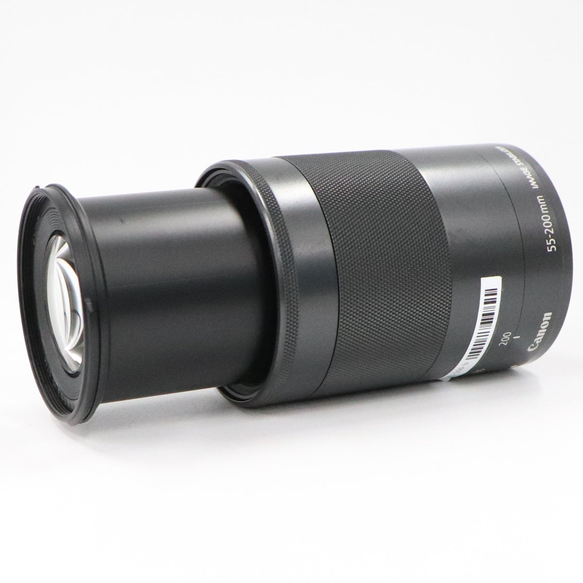 CANON EF-M 55-200mm F4.5-6.3 IS STM 望遠ズームレンズ ef-m55-200-b  ブラック 整備済みアウトレット品 [中古(B)]