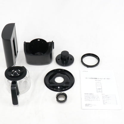 [中古(C)] シロカ コーン式全自動コーヒーメーカー カフェばこ ブラック sc-c251-k ブラックsc-c251-k　[可]