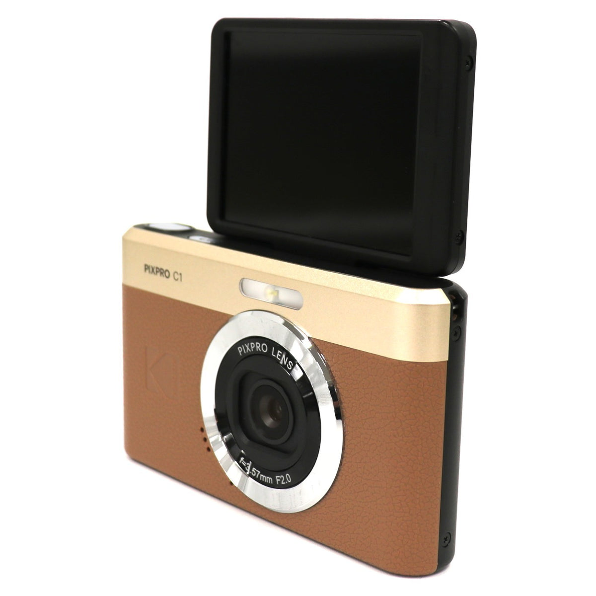 コダック PIXPRO C1 コンパクトデジタルカメラ pixpro-c1-br  クリ（ブラウン） 整備済みアウトレット品 [中古(A)]