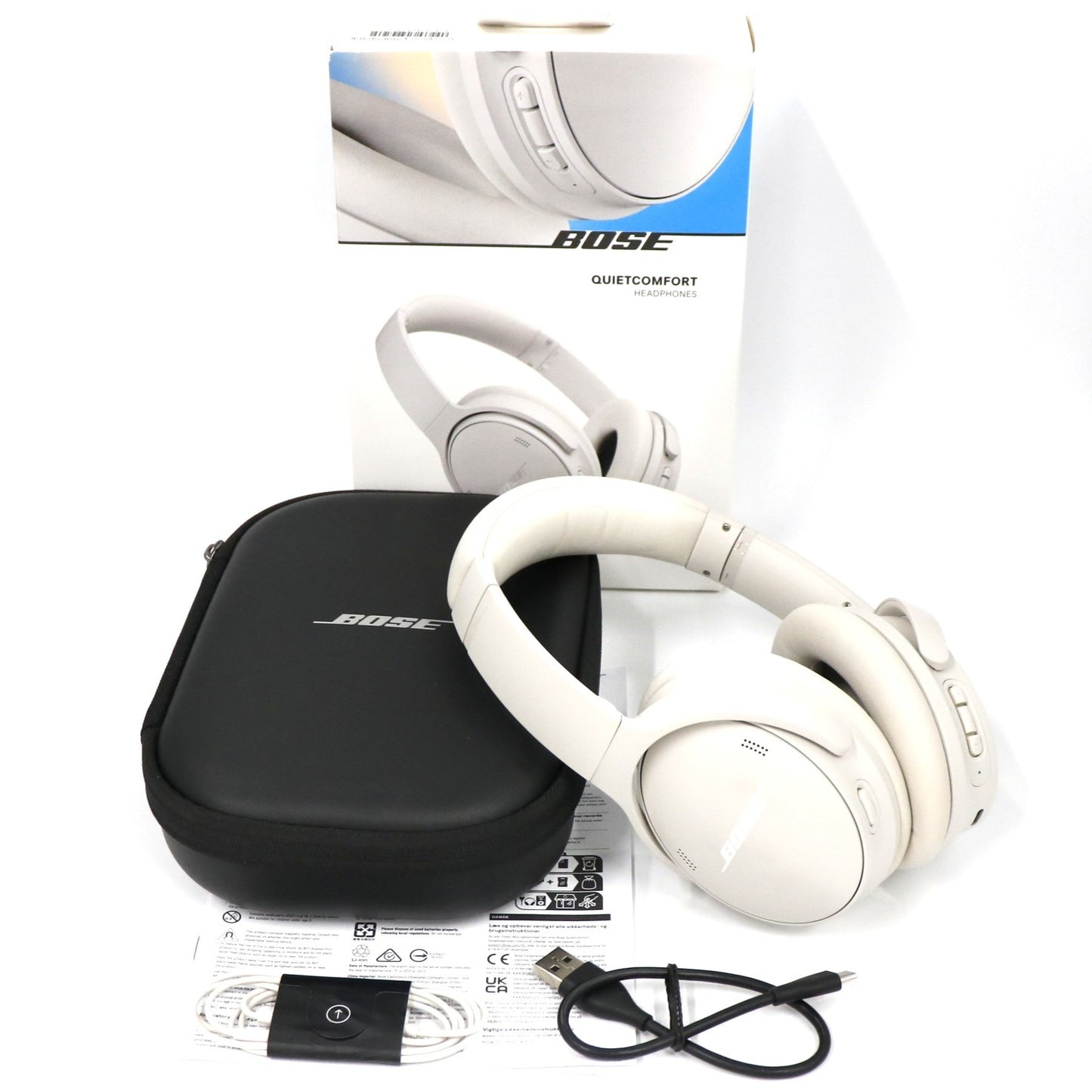 [中古(C)] Bose QuietComfort Headphones ワイヤレスヘッドホン qc-headphones-w ホワイトスモークホワイトスモーク　[可]