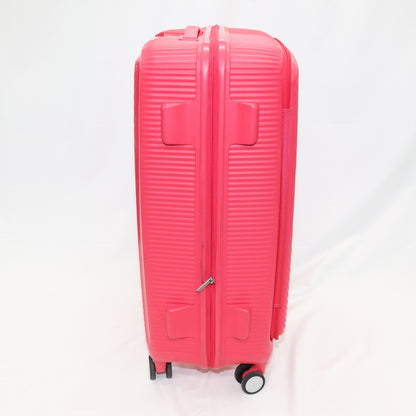 [8-10泊向けサイズ]AMERICAN TOURISTER CURIO スピナー75 エキスパンダブル 98L/拡張時114L ハードスーツケース americantourister-curio75-2-rb  ラズベリー 整備済みアウトレット品 [中古(C)]