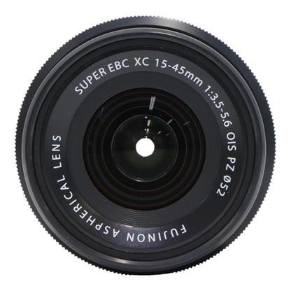 富士フイルム FUJINON XC 15-45mm F3.5-5.6 OIS PZ 標準ズームレンズ ブラック [中古][良い(B)]