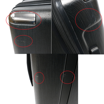 [1-3泊向けサイズ]サムソナイト エヴォア スピナー55 36L ハードスーツケース　samsonite-evoa55-b  ブラッシュトブラック 整備済みアウトレット品 [良い(B)]