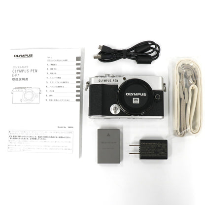 [中古(A)] OLYMPUS PEN E-P7 ボディ シルバー ミラーレス一眼 pen-e-p7-body-sl [非常に良い]