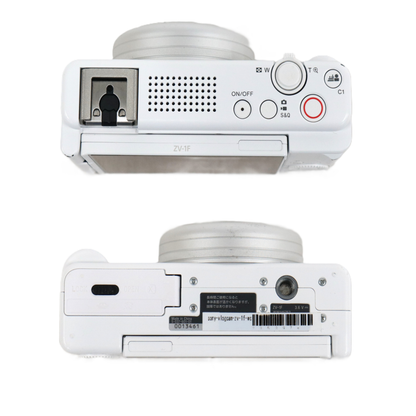 ソニー VLOGCAM ZV-1F コンパクトデジタルカメラ　sony-vlogcam-zv-1f-wc  ホワイト 整備済みアウトレット品 [良い(B)]