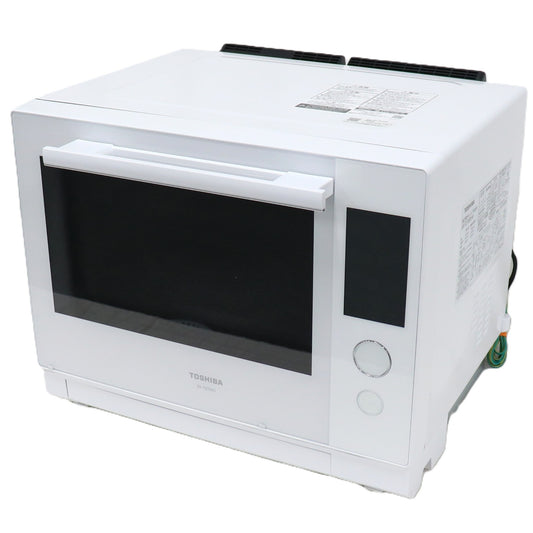 [30L]東芝 石窯ドーム ER-YD7000 オーブンレンジ 過熱水蒸気 350℃ 贅沢火力 er-yd7000-w  ホワイト 整備済みアウトレット品 [良い(B)]