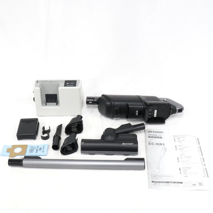 [中古(C)] シャープ RACTIVE Air コードレススティッククリーナー掃除機 EC-KR1 ブラック ec-kr1 ec-kr1　[可]