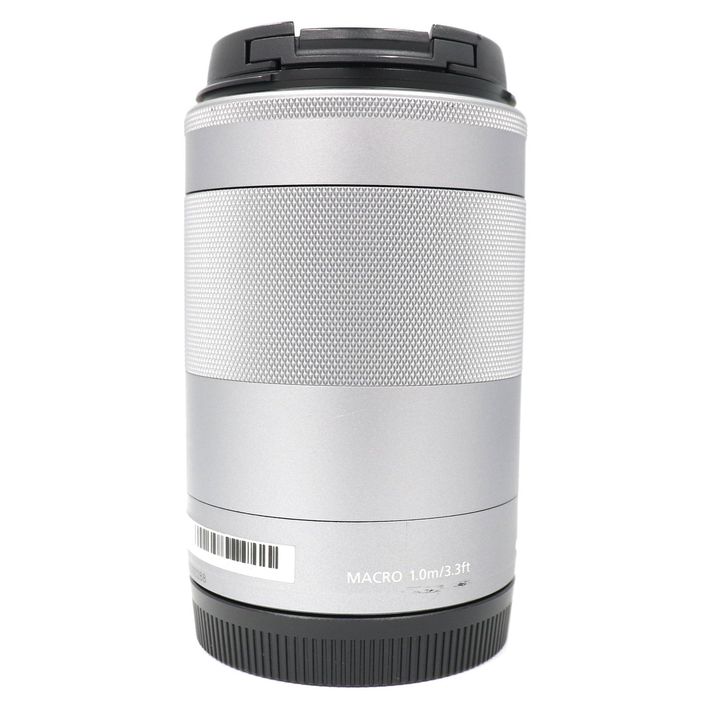 CANON EF-M 55-200mm F4.5-6.3 IS STM 望遠ズームレンズ ef-m55-200-sl  シルバー 整備済みアウトレット品 [中古(C)]