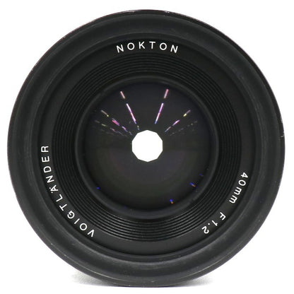 コシナ フォクトレンダー NOKTON 40mm F1.2 Aspherical 単焦点レンズ(Nikon Zマウント用) nokton-40mm-f12-aspherical-z   整備済みアウトレット品 [中古(A)]