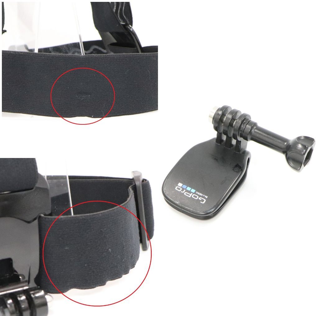 GoPro ヘッドストラップ＆クリップ ACHOM-001 achom-001   整備済みアウトレット品 [良い(B)]