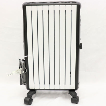 デロンギ (DeLonghi) マルチダイナミックヒーター ゼロ風暖房 ピュアホワイト+マットブラック [8~10畳用] MDHU12-BK [中古][良い(B)]