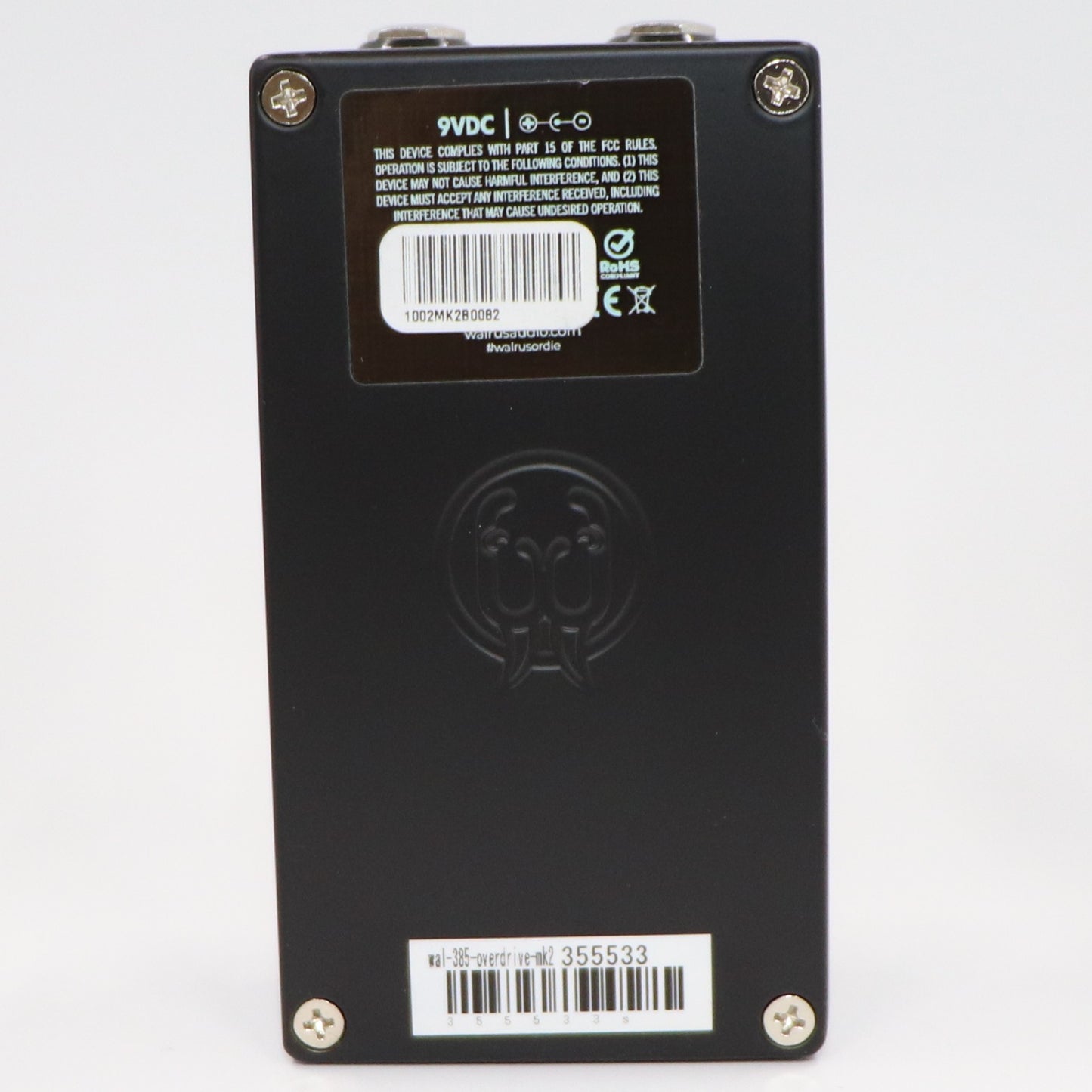 ［未使用(S)］Walrus Audio 385 Overdrive MKII Black ギターエフェクター wal-385-overdrive-mk2