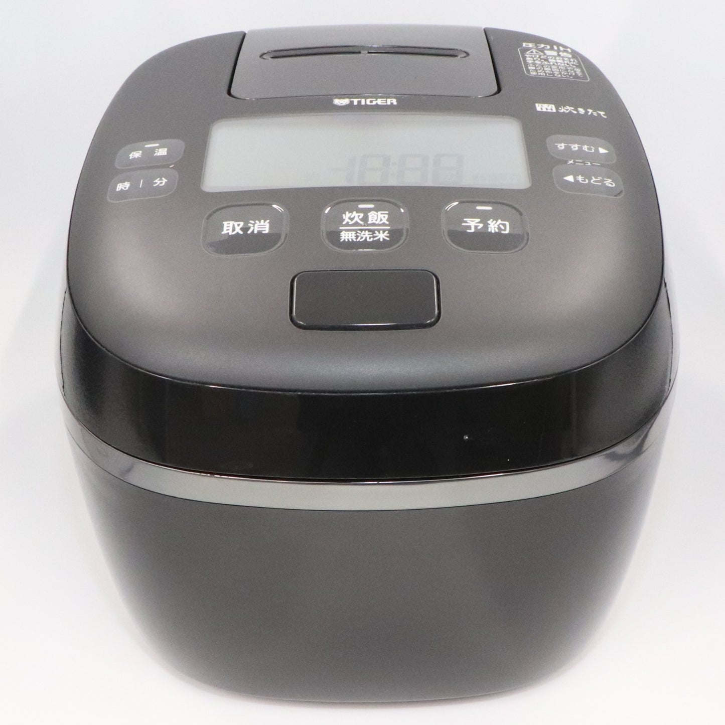 [中古(B)] [5.5合炊き] タイガー魔法瓶 ご泡火炊き JPI-X100 圧力IH式 炊飯器 jpi-x100kx フォグブラック  [良い]