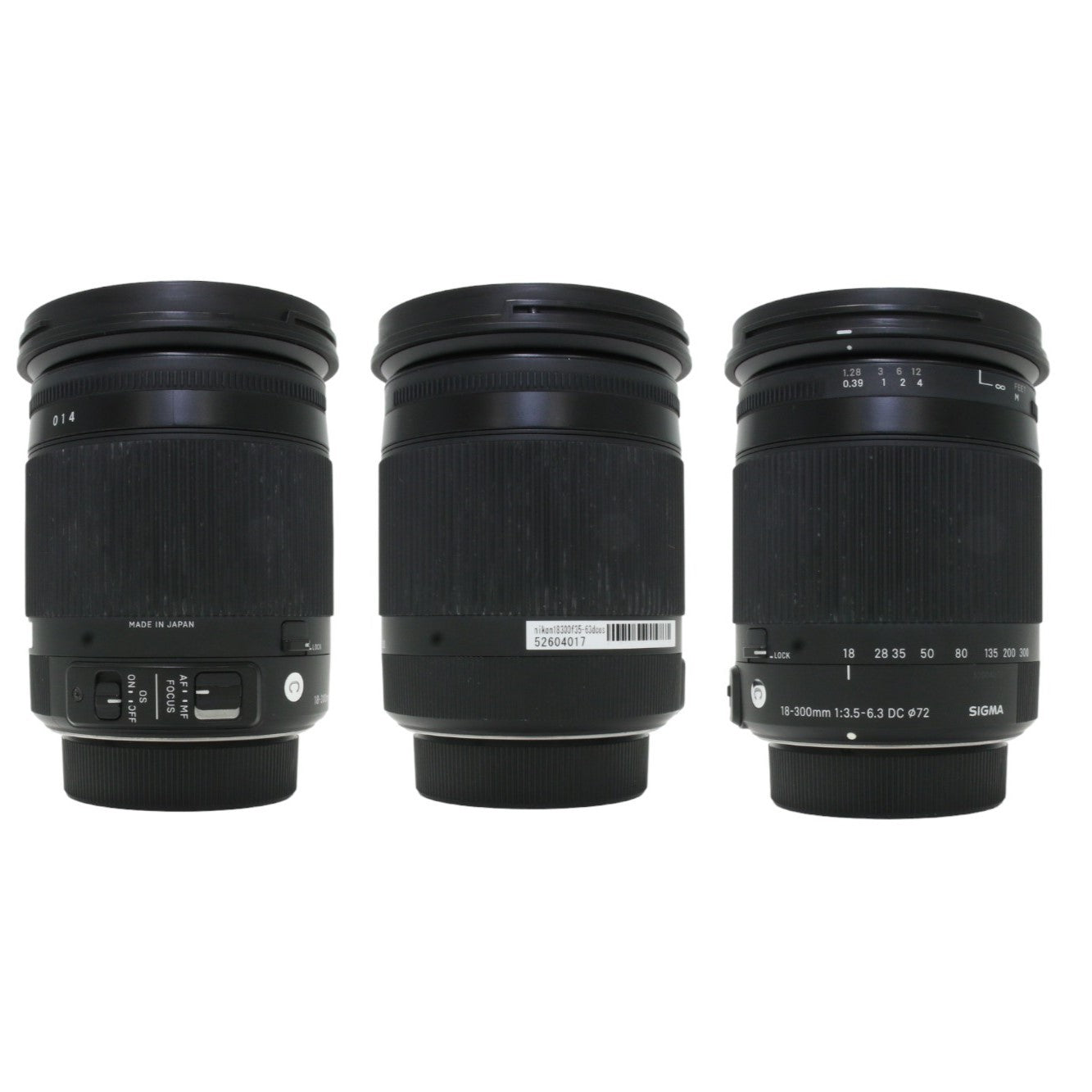 SIGMA 高倍率ズームレンズ Contemporary 18-300mm F3.5-6.3 DC MACRO OS HSM ニコン用 APS-C専用 886554 [中古][良い(B)]