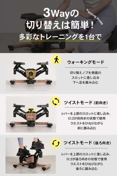 STEADY（ステディ） ツイストステッパー ST158　st158   【90％分返金保証付】新品
