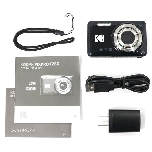 コダック PIXPRO FRIENDLY ZOOM FZ55 コンパクトデジタルカメラ pixpro-fz55-bk  ブラック 整備済みアウトレット品 [中古(C)]