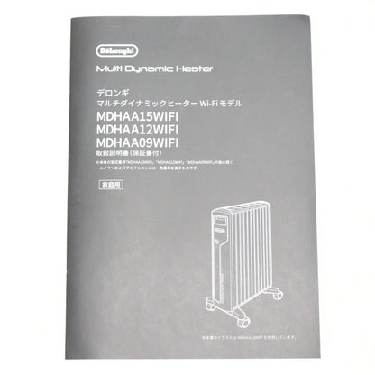 [中古(C)]  [2022年発売モデル] デロンギ マルチダイナミックヒーター Wi-Fiモデル MDHAA12WIFI-BK ピュアホワイト+マットブラック (暖房目安 8～10畳) mdhaa12wifi-bk　[可]