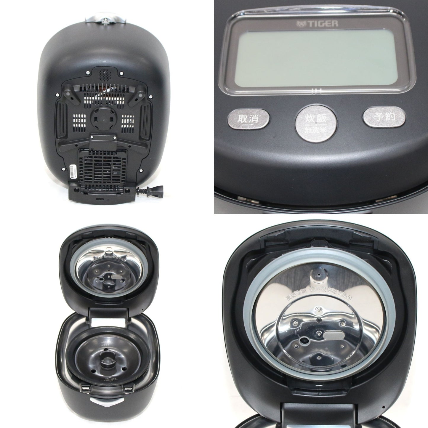 [中古(C)] [5.5合炊き] タイガー魔法瓶 土鍋ご泡火炊き JRX-T100 土鍋圧力IH式 炊飯器　jrx-t100kt コスモブラックjrx-t100kt　[可]