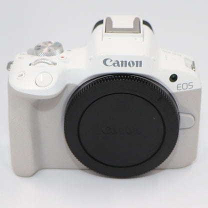 [中古(B)] CANON EOS R50 ボディ ミラーレス一眼 eos-r50-body-wh ホワイト [良い]