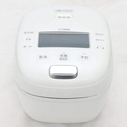 [中古(B)] [5.5合炊き] タイガー魔法瓶 ご泡火炊き JRI-A100 圧力IH式 炊飯器　jri-a100wm マットホワイト [良い]