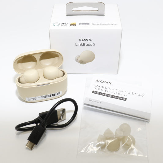 [中古(B)] ソニー LinkBuds S 完全ワイヤレスイヤホン WF-LS900N wf-ls900n-cc エクリュ  [良い]